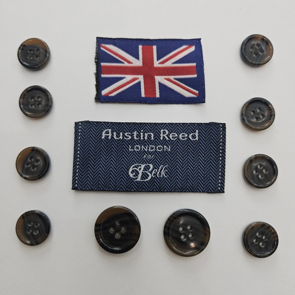 Austin Reed Brown Swirl Suit Blazer Button Replacement Set of 10 Sewing Crafting